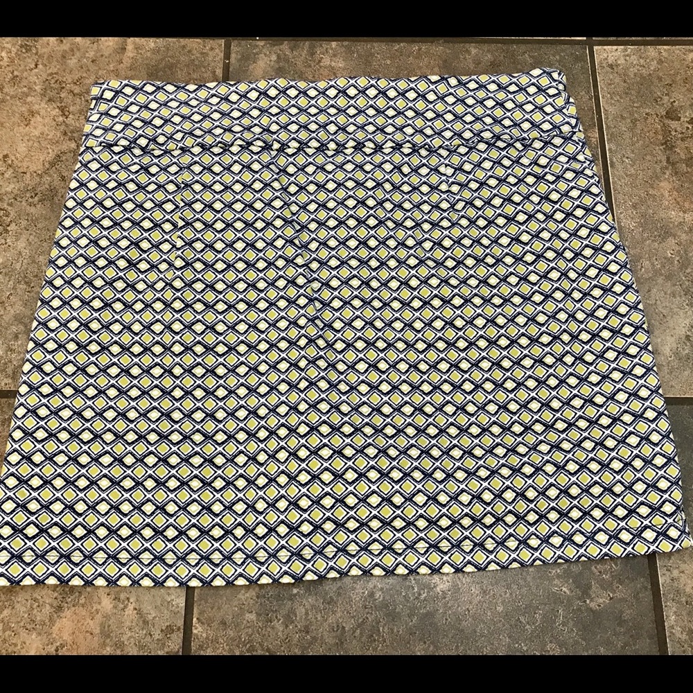 Alex & Olivia Sport Skirt Green Checks Sz Lg
